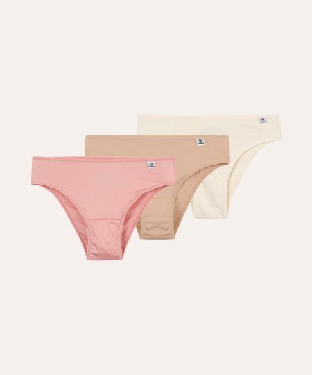 kit de 3 calcinhas biquíni delrio colorido GG kit de 3 calcinhas biquíni delrio colorido GG
