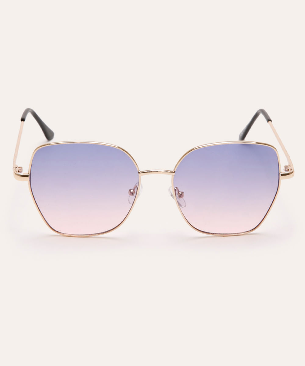 óculo de sol oval triton dourado