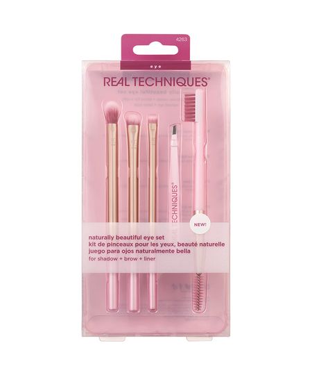kit de pincéis real techniques naturally beautiful eye set 4263 UNICO