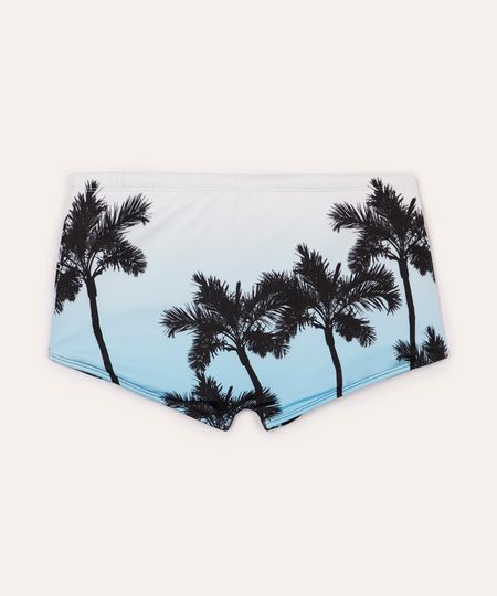 sunga boxer coqueiro proteção uv branca M