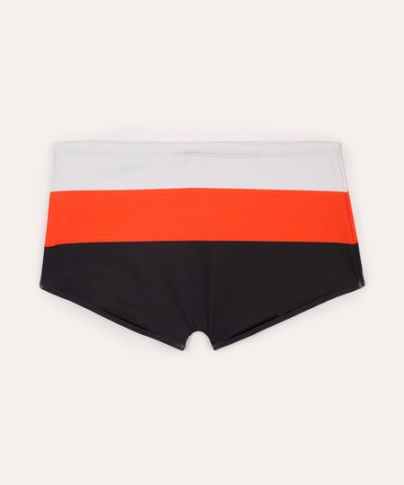 sunga boxer listrada proteção uv laranja G