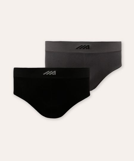 kit de 2 cuecas slip ace colorido GG
