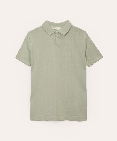 polo de tricot infantil verde 6
