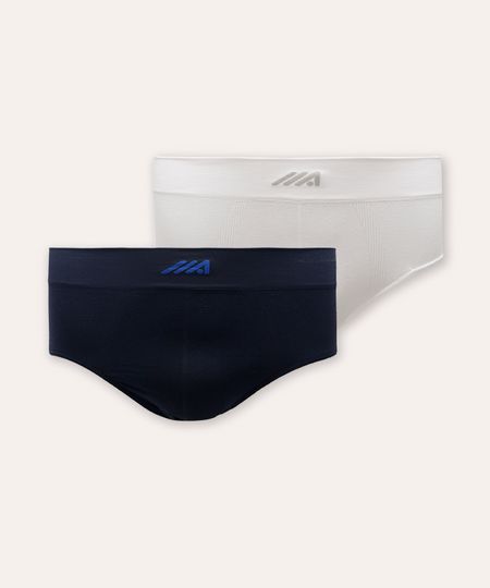 kit de 2 cuecas slip ace colorido G