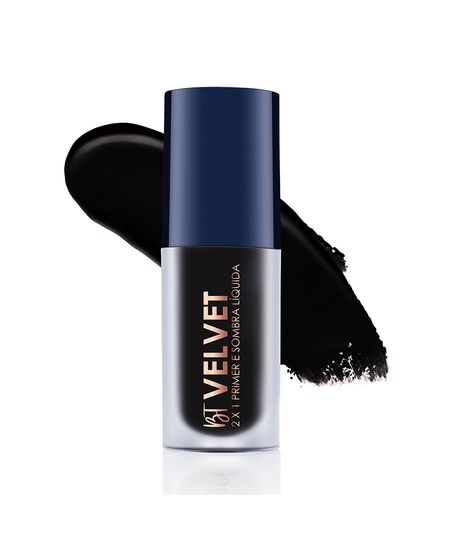 sombra líquida 2 em 1 bruna tavares velvet black preta UNICO