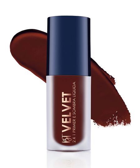 sombra líquida 2 em 1 bruna tavares velvet brown marrom UNICO sombra líquida 2 em 1 bruna tavares velvet brown marrom UNICO