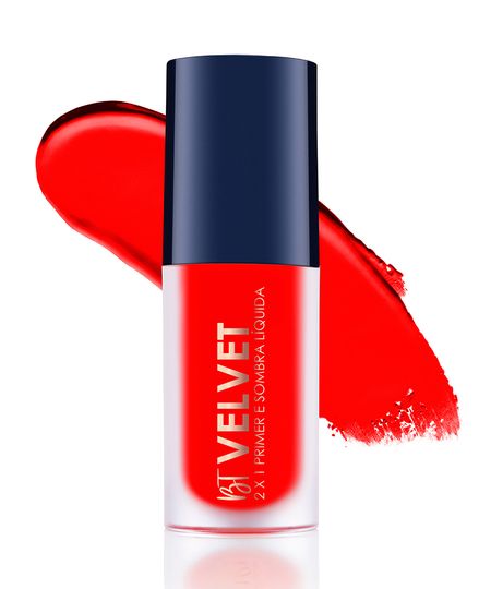 sombra líquida 2 em 1 bruna tavares velvet watermelon vermelho UNICO sombra líquida 2 em 1 bruna tavares velvet watermelon vermelho UNICO