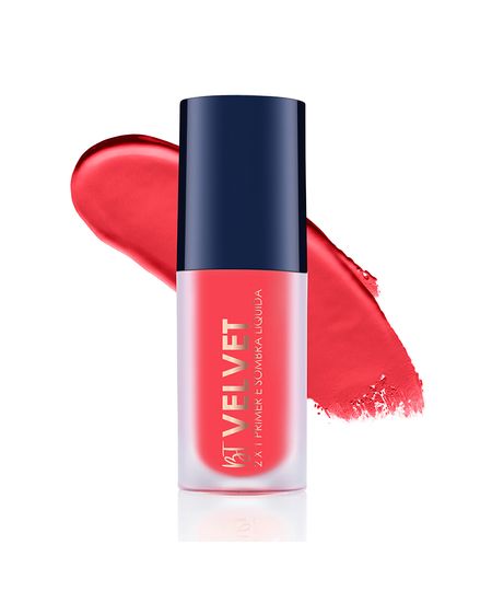 sombra líquida 2 em 1 bruna tavares velvet coral rosa UNICO