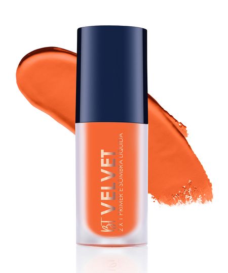 sombra líquida 2 em 1 bruna tavares velvet tangerine laranja UNICO
