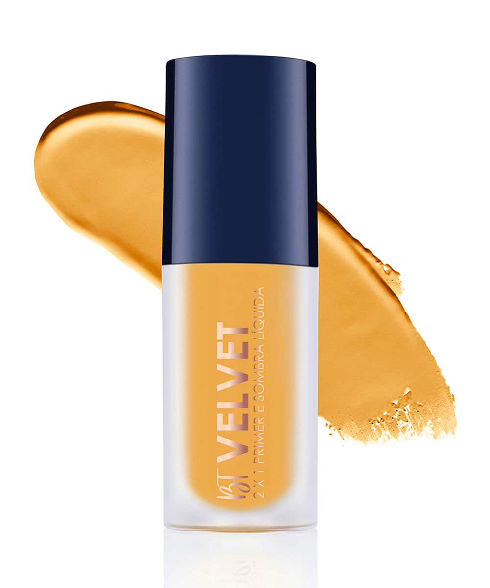 sombra líquida 2 em 1 bruna tavares velvet yellow amarela