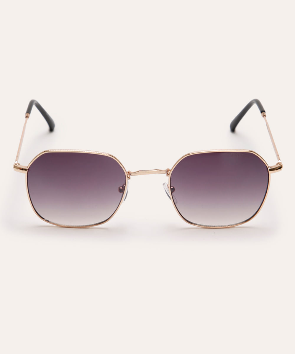 óculos de sol oval triton dourado
