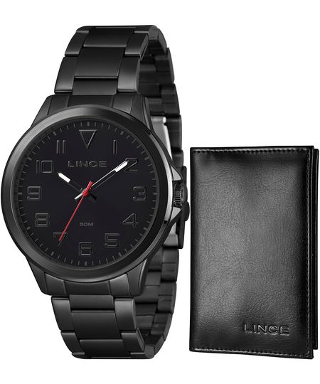relógio lince analógico mrnm014l46 k0awp2px preto UNICO