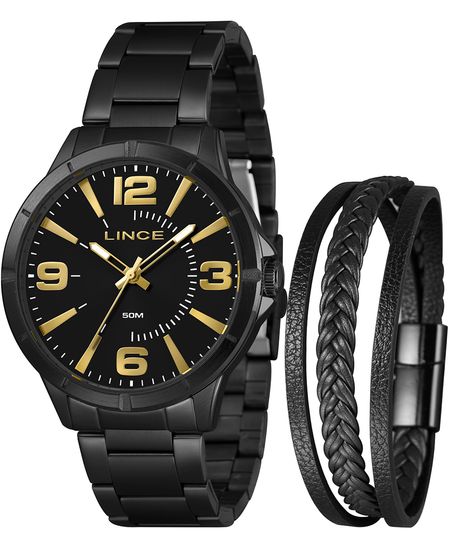 relógio lince analógico mrnm009l46 k0b8p2px preto UNICO