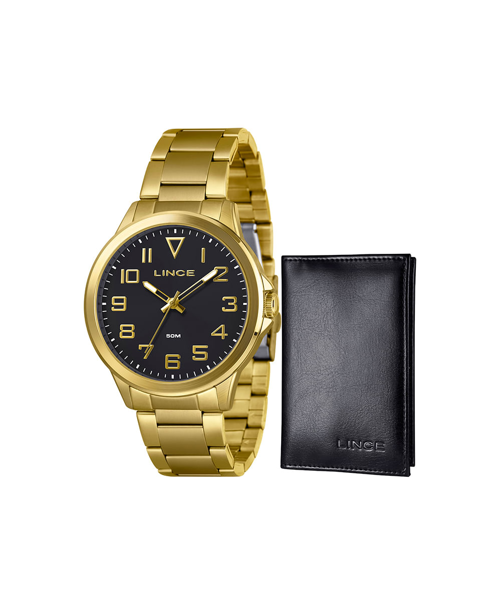 relógio lince analógico mrgm014l46 k0avp2kx dourado