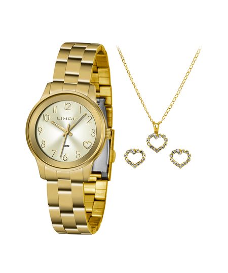 relógio lince analógico lrgh098l kw42c2kx dourado UNICO
