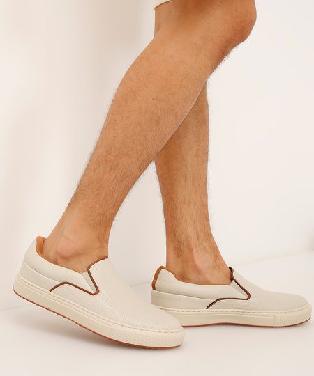 tênis slip on com micro furos oneself off white 38