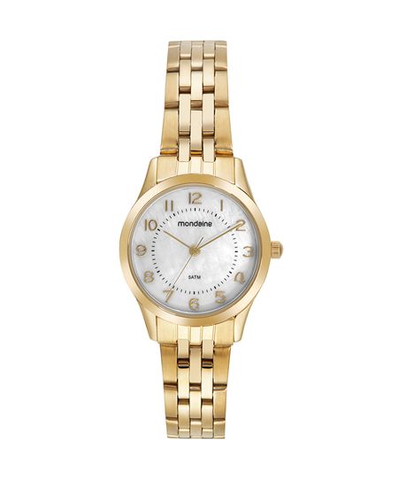 relógio mondaine analógico 32796lpmkde1k1 dourado UNICO