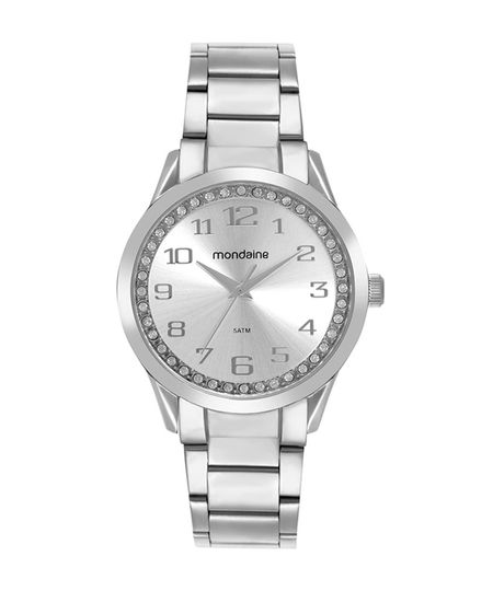 relógio mondaine analógico 99764l0mvne1k prateado UNICO