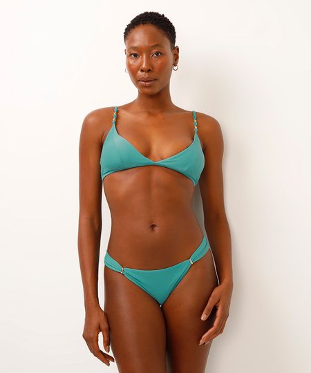 biquíni calcinha tanga azul P