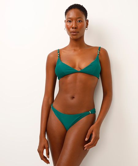 biquíni calcinha tanga  verde P