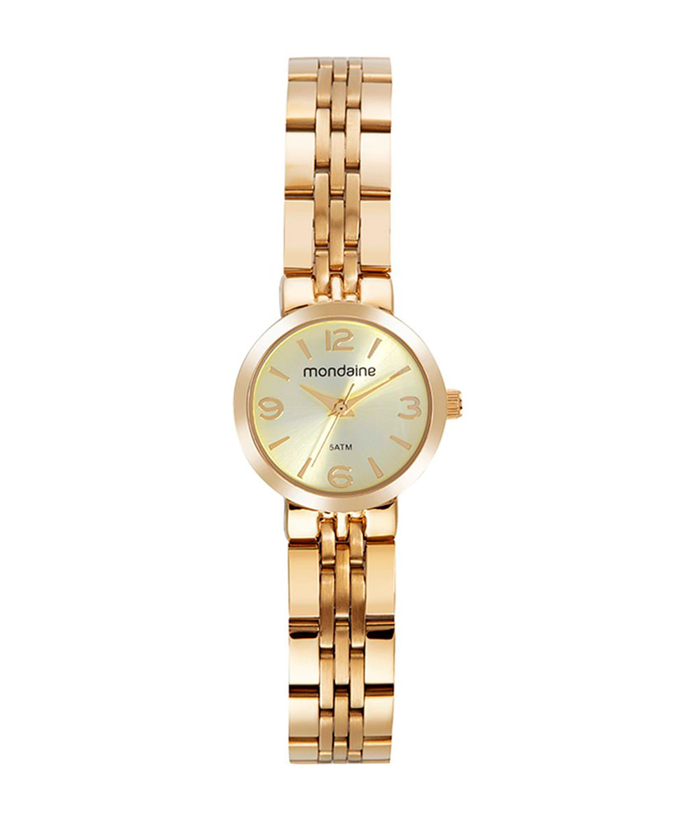 relógio mondaine analógico 32690lpmvde1kb dourado