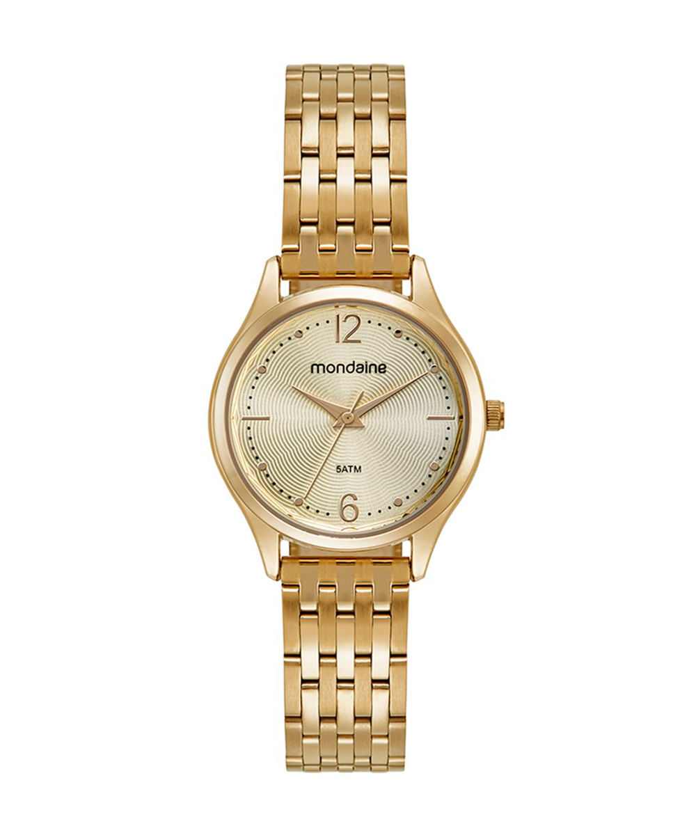 relógio mondaine analógico 32529lpmvde1k dourado