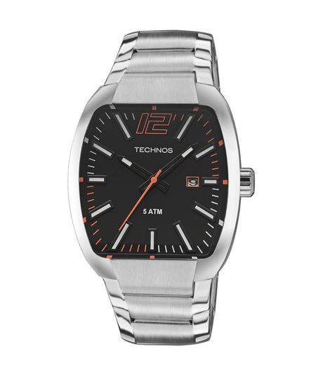 relógio technos analógico calendário 2115klh k1p prateado UNICO relógio technos analógico calendário 2115klh k1p prateado UNICO