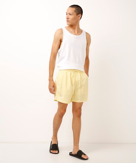 short curto com cordão amarelo G