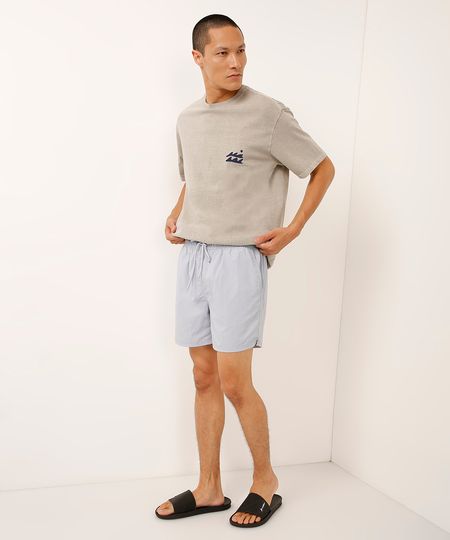 short curto com cordão lilás P