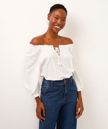 bata de viscose ombro a ombro off white PP bata de viscose ombro a ombro off white PP