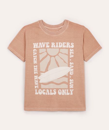 camiseta infantil de algodão estampada rosa 4