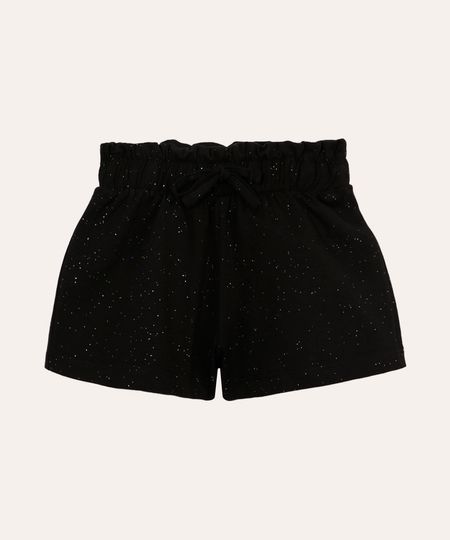 short clochard infantil com glitter preto 2 short clochard infantil com glitter preto 2