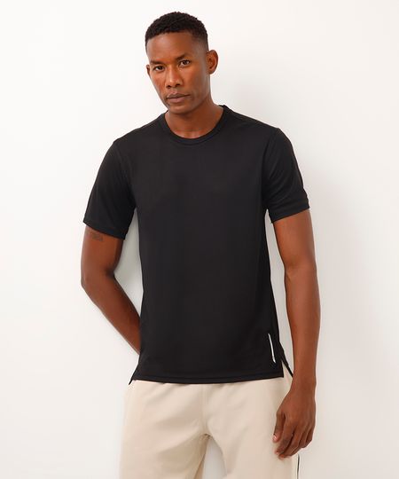 camiseta quadriculada esportiva ace preta G
