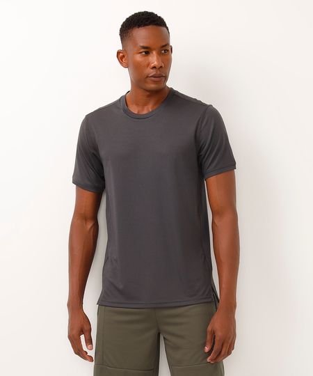 camiseta quadriculada esportiva ace cinza G