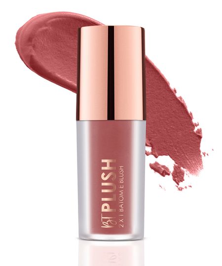 batom e blush bruna tavares plush vintage rosa UNICO batom e blush bruna tavares plush vintage rosa UNICO