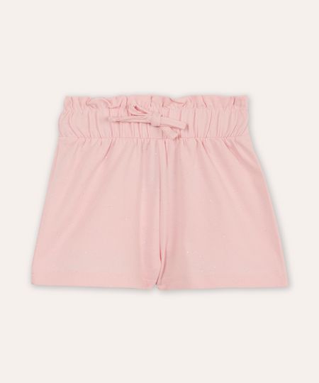 short clochard infantil com glitter rosa 2 short clochard infantil com glitter rosa 2