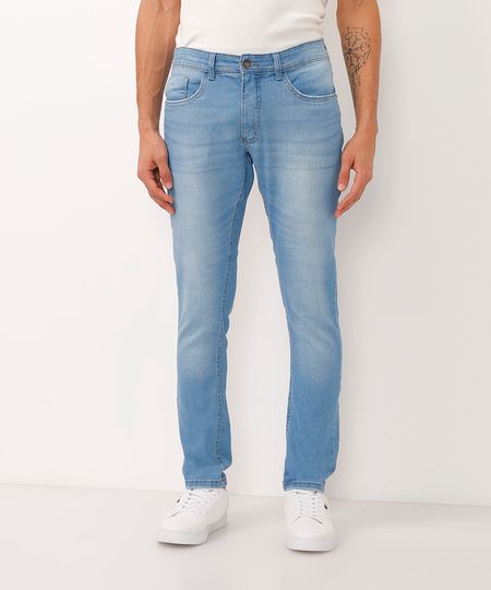 calça jeans slim azul claro 40