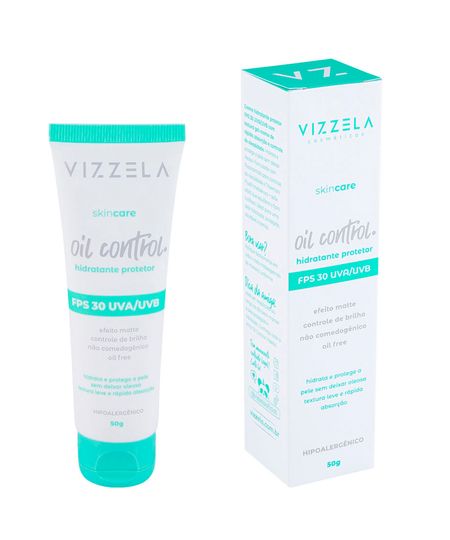 hidratante protetor vizzela fps 30 oil control 50g 50 G hidratante protetor vizzela fps 30 oil control 50g 50 G