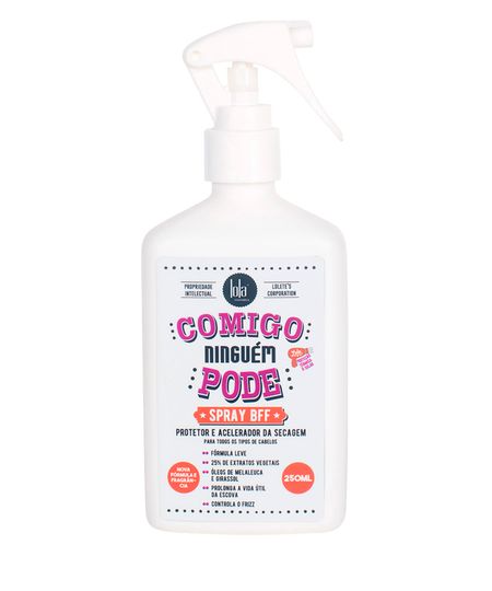 protetor térmico capilar lola comigo ninguém pode spray 250ml 250 ML protetor térmico capilar lola comigo ninguém pode spray 250ml 250 ML