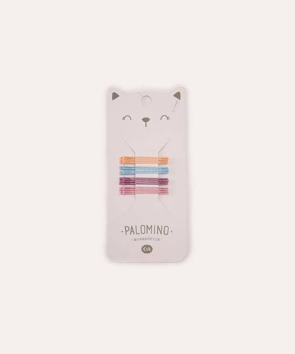 kit de 12 grampos para cabelo infantil colorido UNICO