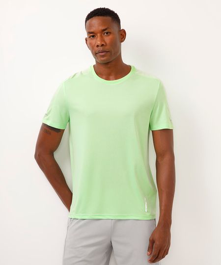 camiseta esportiva ace com recortes - verde lima GG