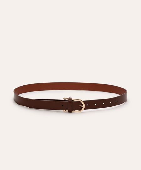 cinto feminino com fivela marrom 95CM