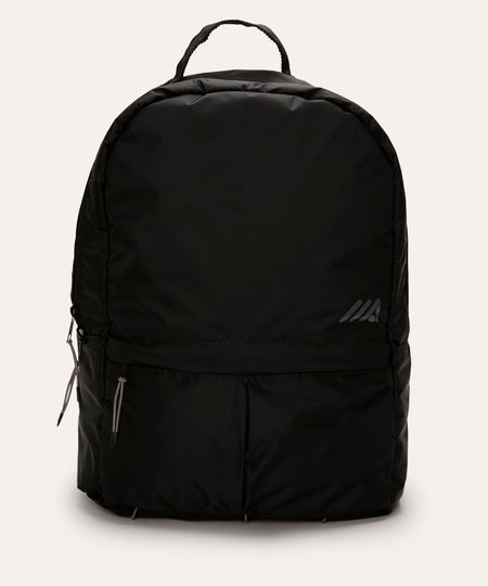 mochila com bolsos esportiva ace preta UNICO