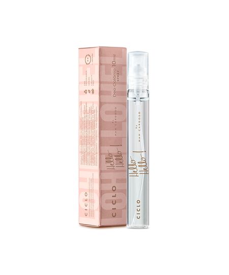 perfume ciclo hello! hello! nah cardoso mini spray feminino deo colônia 10ml Único 10 ML perfume ciclo hello! hello! nah cardoso mini spray feminino deo colônia 10ml Único 10 ML