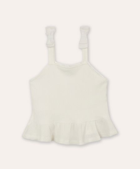 regata peplum infantil com lacinho off white 10
