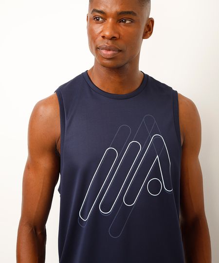 regata machão esportiva ace azul P regata machão esportiva ace azul P