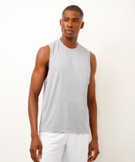 regata machão esportiva ace cinza M regata machão esportiva ace cinza M