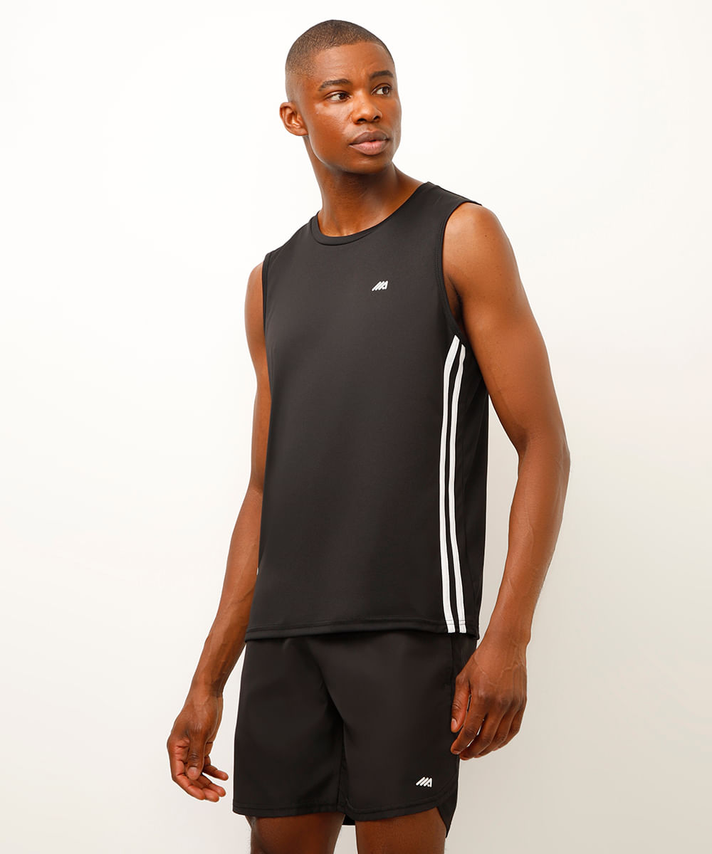 regata esportiva ace com listras preta