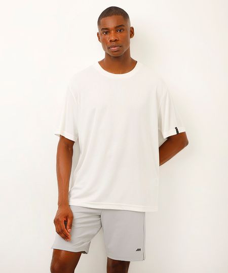 camiseta esportiva ace oversized cinza P