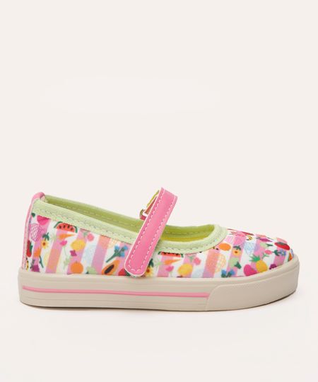 alpargata infantil estampada mooui colorida 25